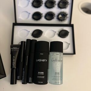 LASHIFY Eyelash Extension Set with Black and Clear Products
